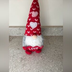 Valentine's Day Gnome with Red Hat